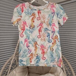 Talbots Multicolor Sea Life Kids Tee